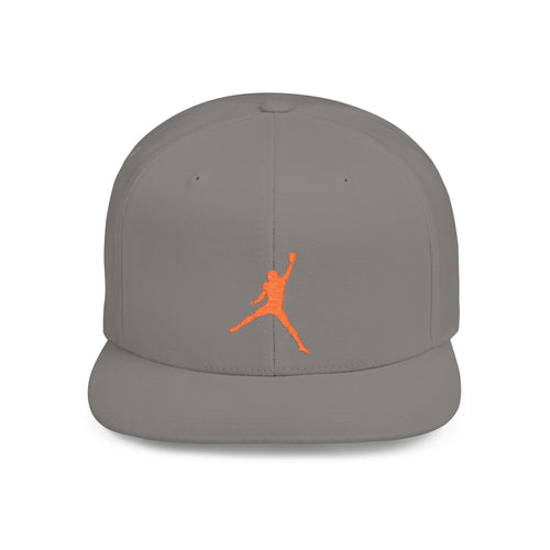 Caleb Williams — Orange Iceman Silhouette Logo Flat Bill Cap