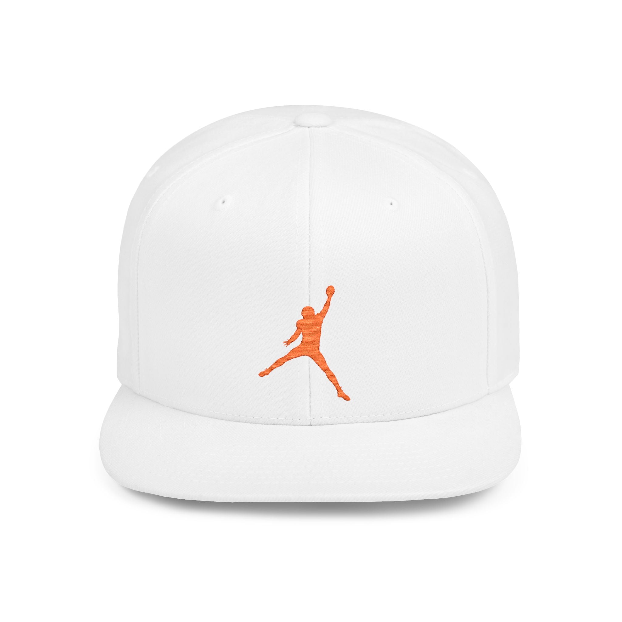 Caleb Williams — Orange Iceman Silhouette Logo Flat Bill Cap