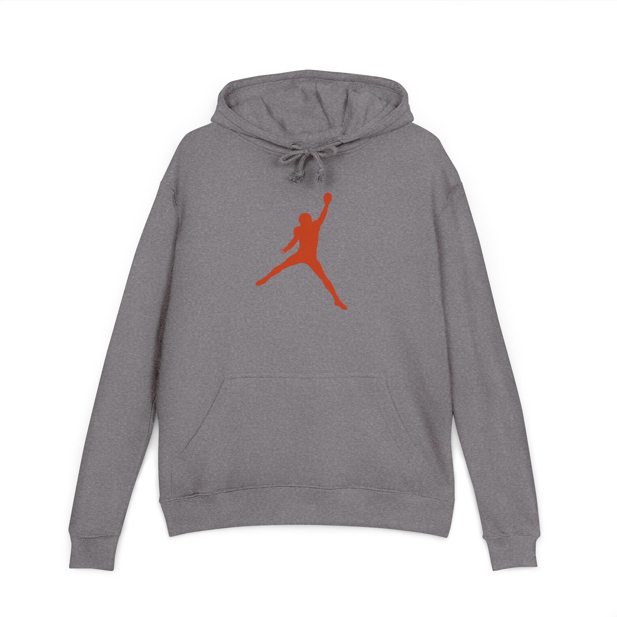 Jumpman Silhouette Hoodie — Retro Basketball Logo Pullover