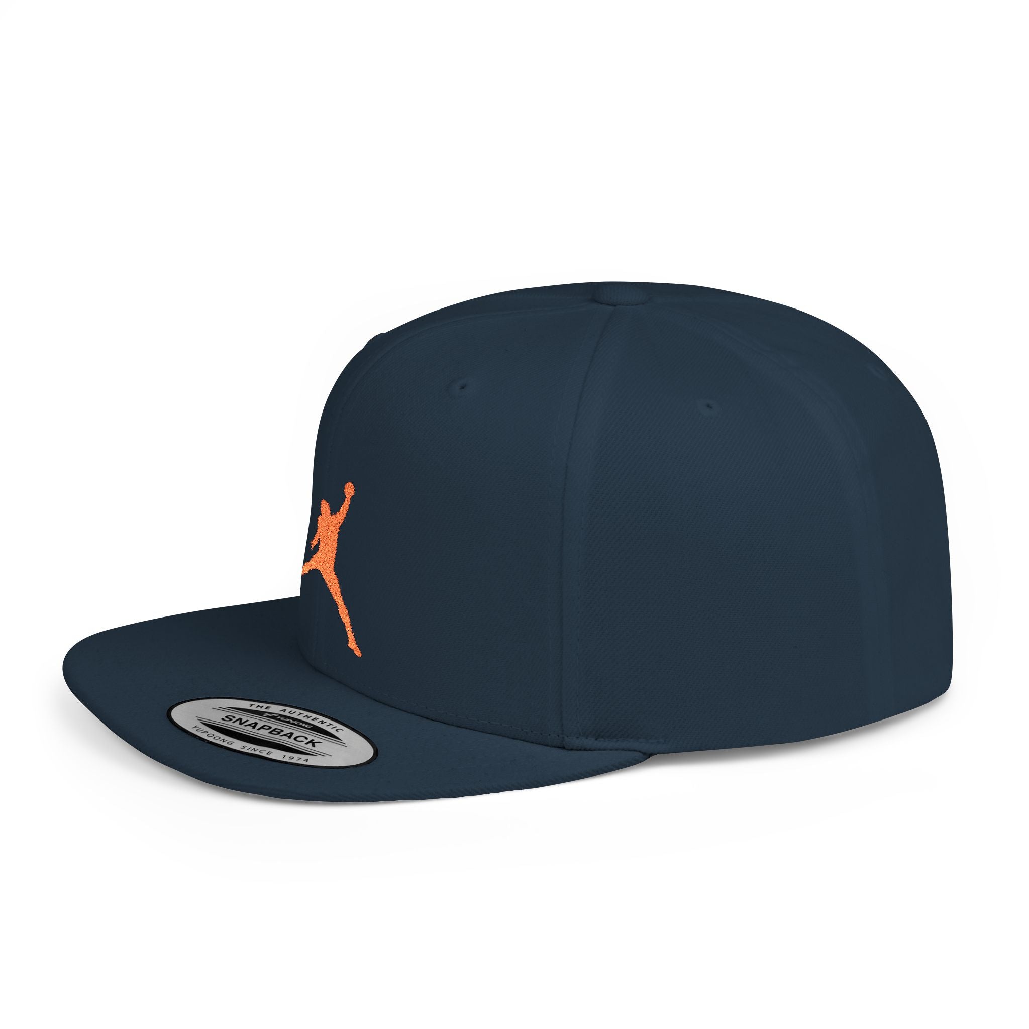 Caleb Williams — Orange Iceman Silhouette Logo Flat Bill Cap