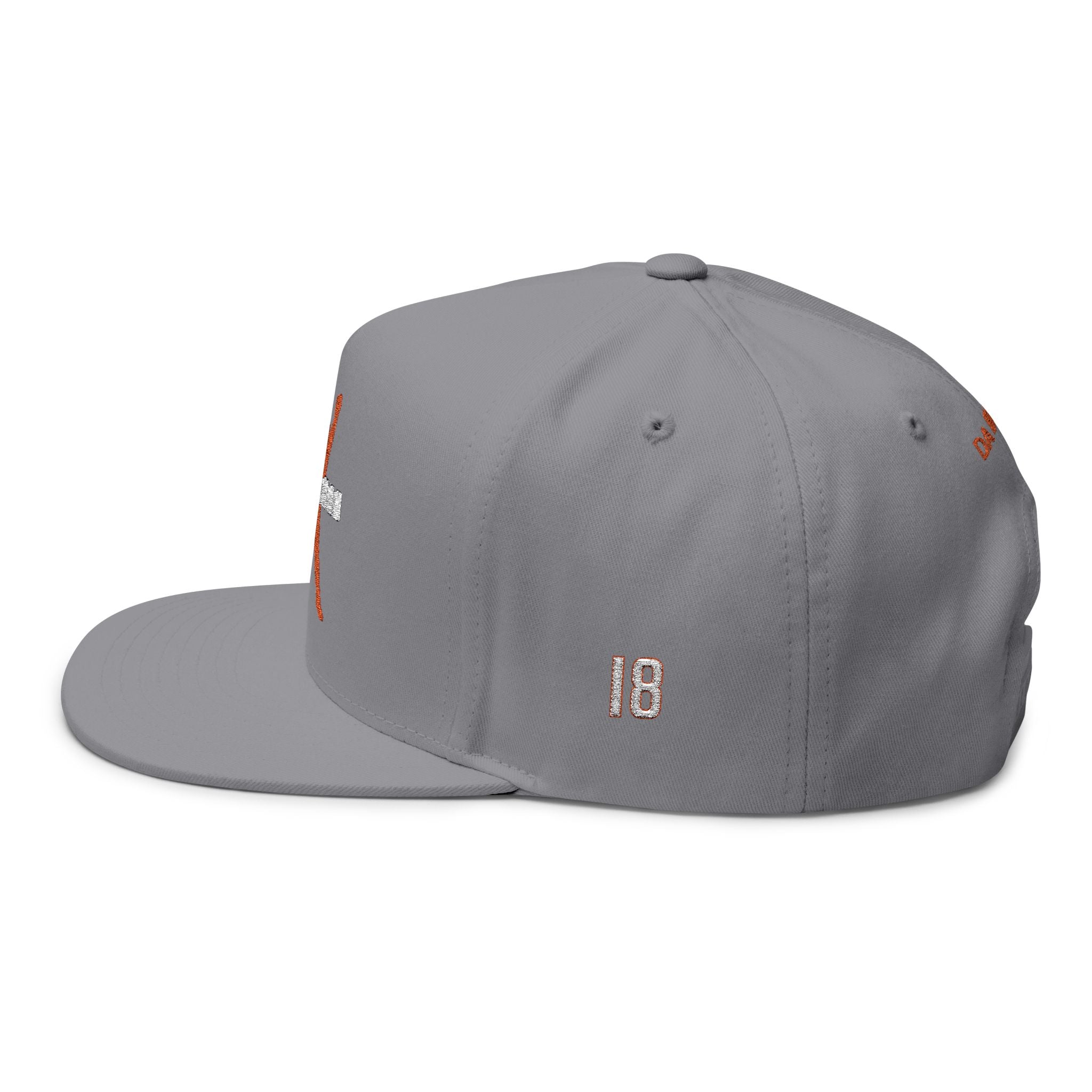 Embroidered Caleb Williams ICEMAN Football Snapback Cap — Orange Logo