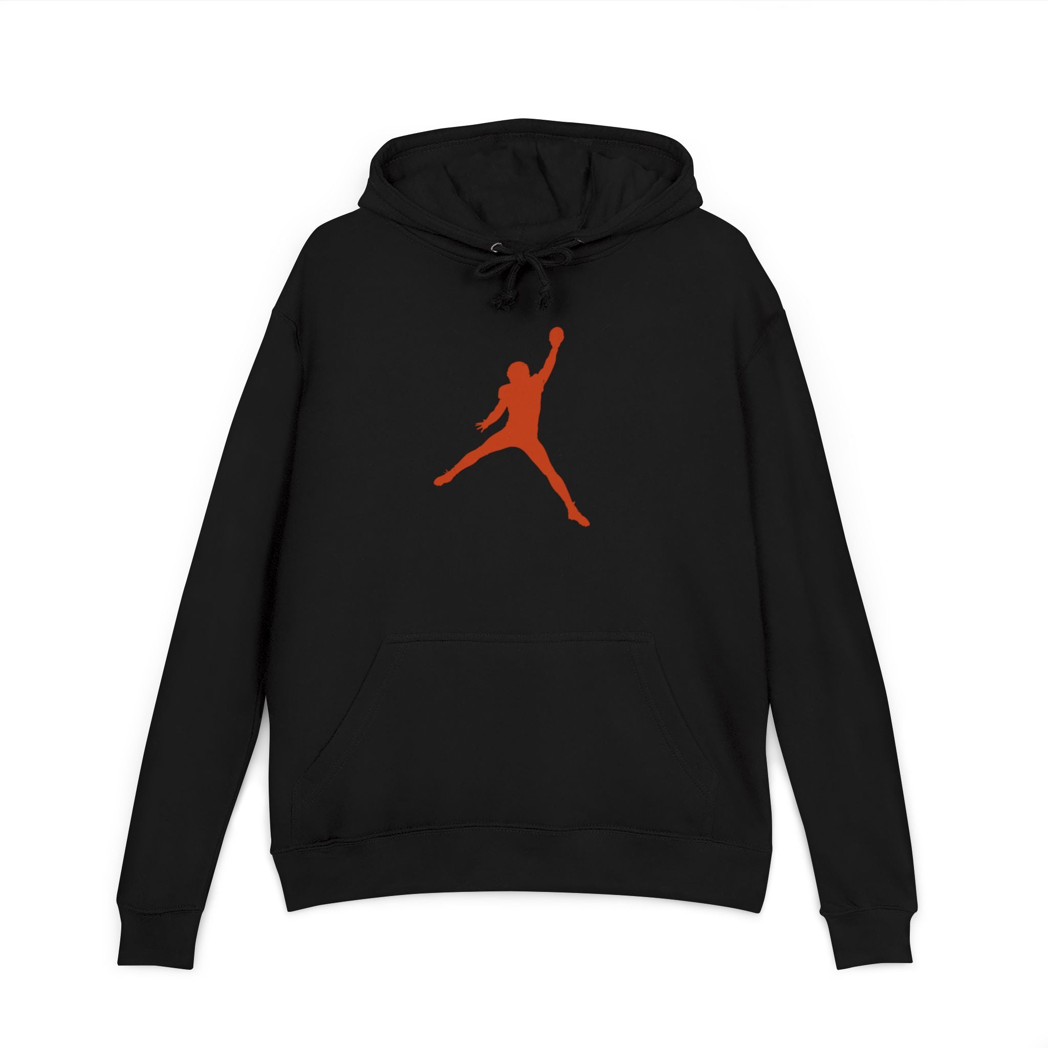 Jumpman Silhouette Hoodie — Retro Basketball Logo Pullover