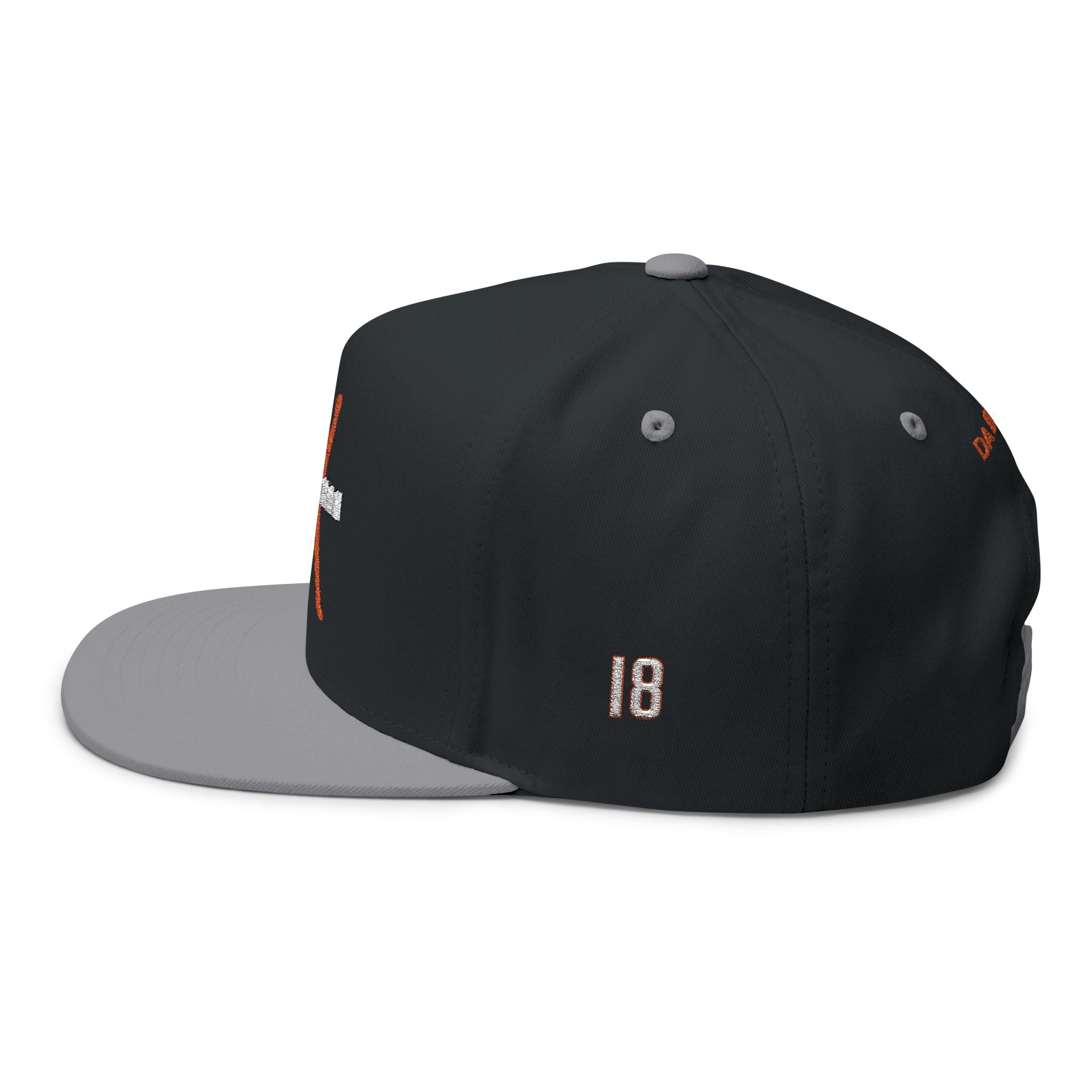 Embroidered Caleb Williams ICEMAN Football Snapback Cap — Orange Logo
