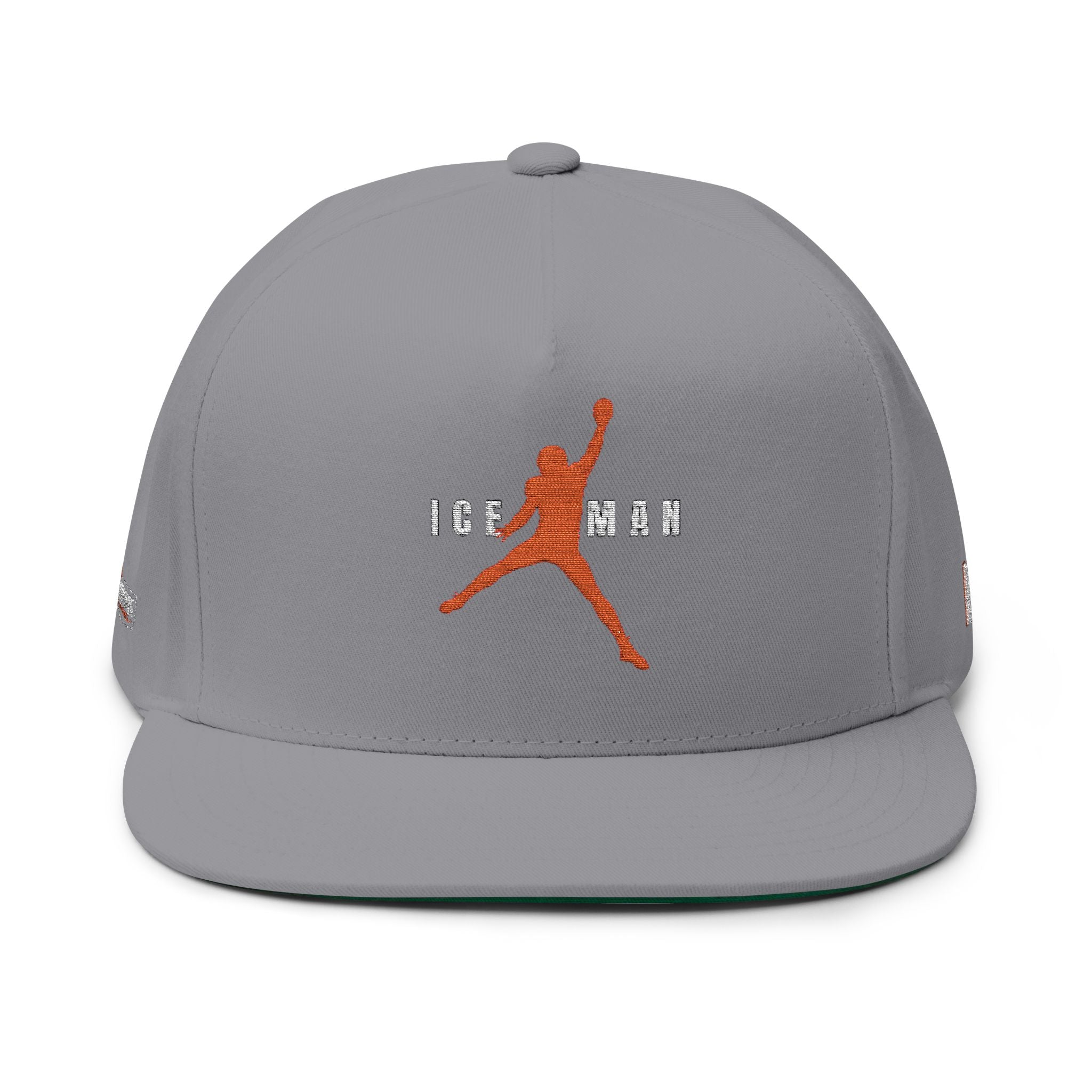 Embroidered Caleb Williams ICEMAN Football Snapback Cap — Orange Logo