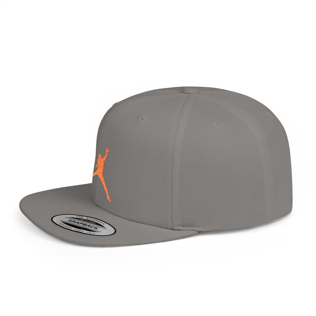 Caleb Williams — Orange Iceman Silhouette Logo Flat Bill Cap