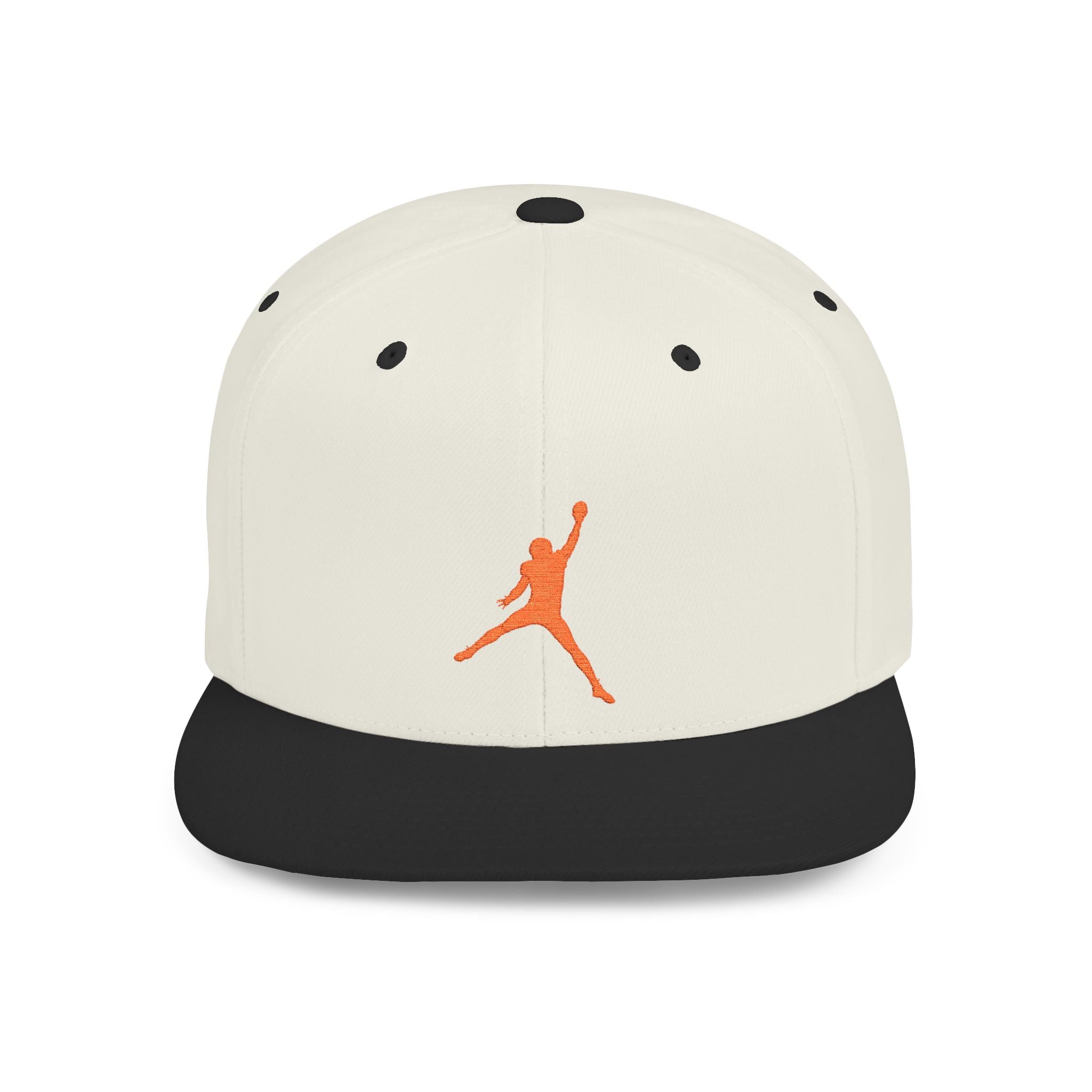 Caleb Williams — Orange Iceman Silhouette Logo Flat Bill Cap