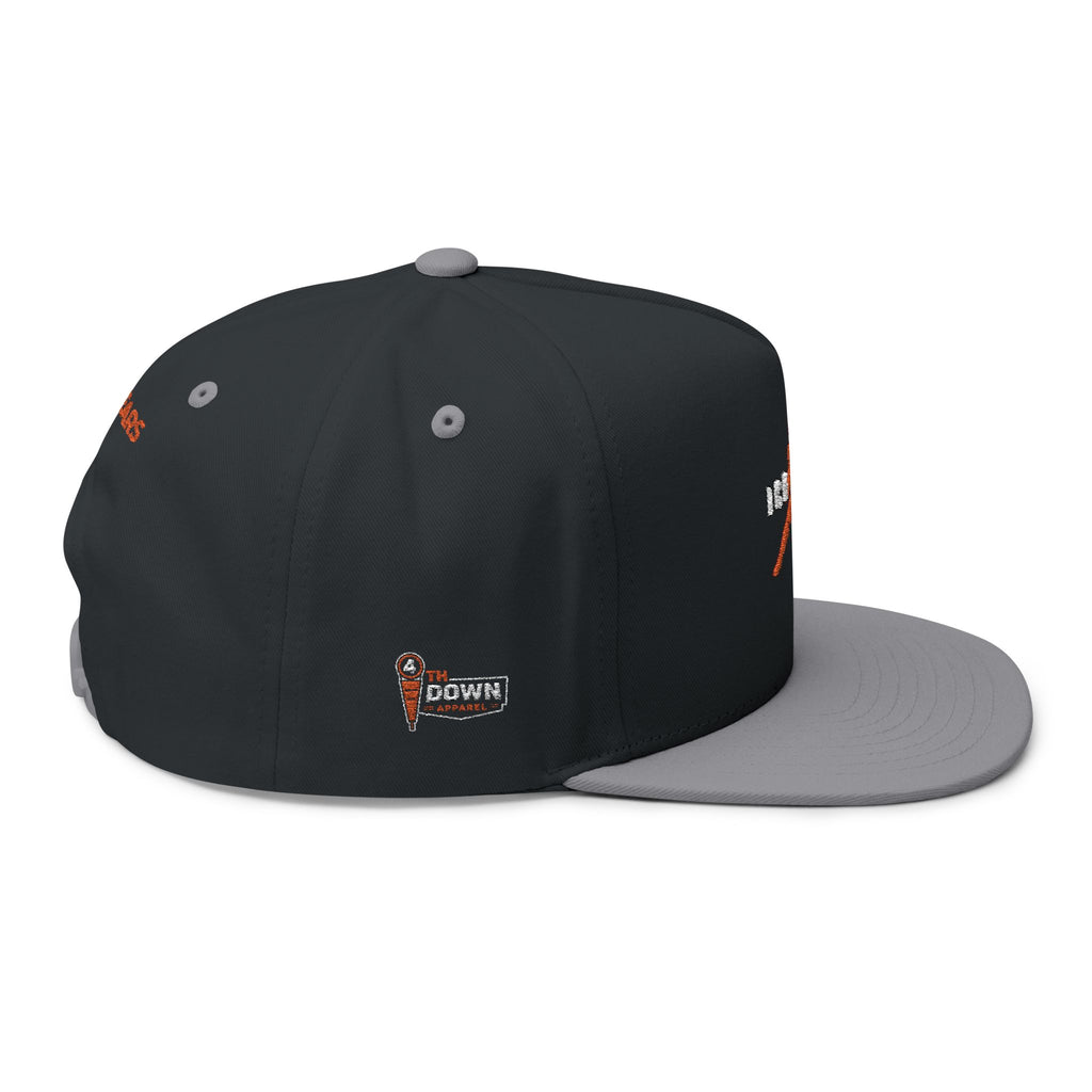 Embroidered Caleb Williams ICEMAN Football Snapback Cap — Orange Logo