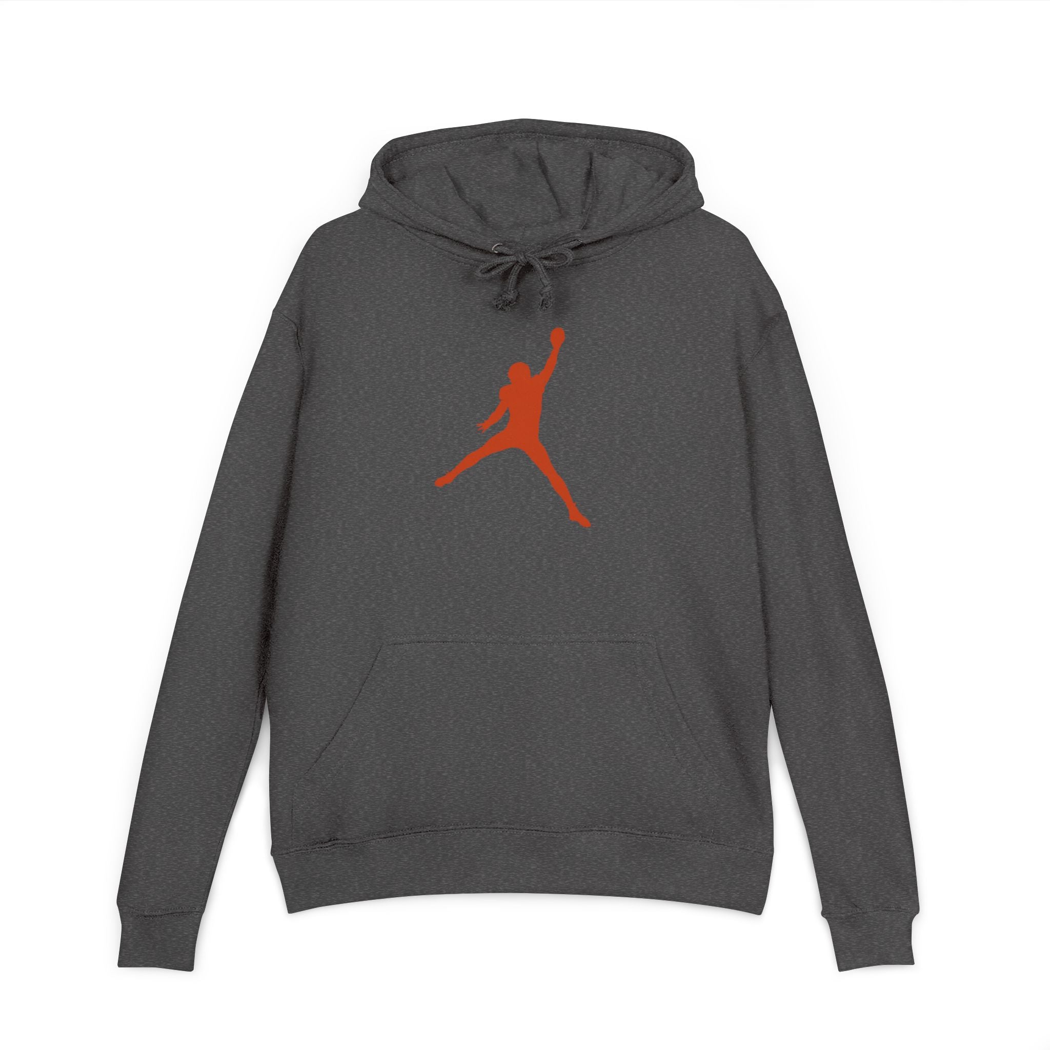 Jumpman Silhouette Hoodie — Retro Basketball Logo Pullover